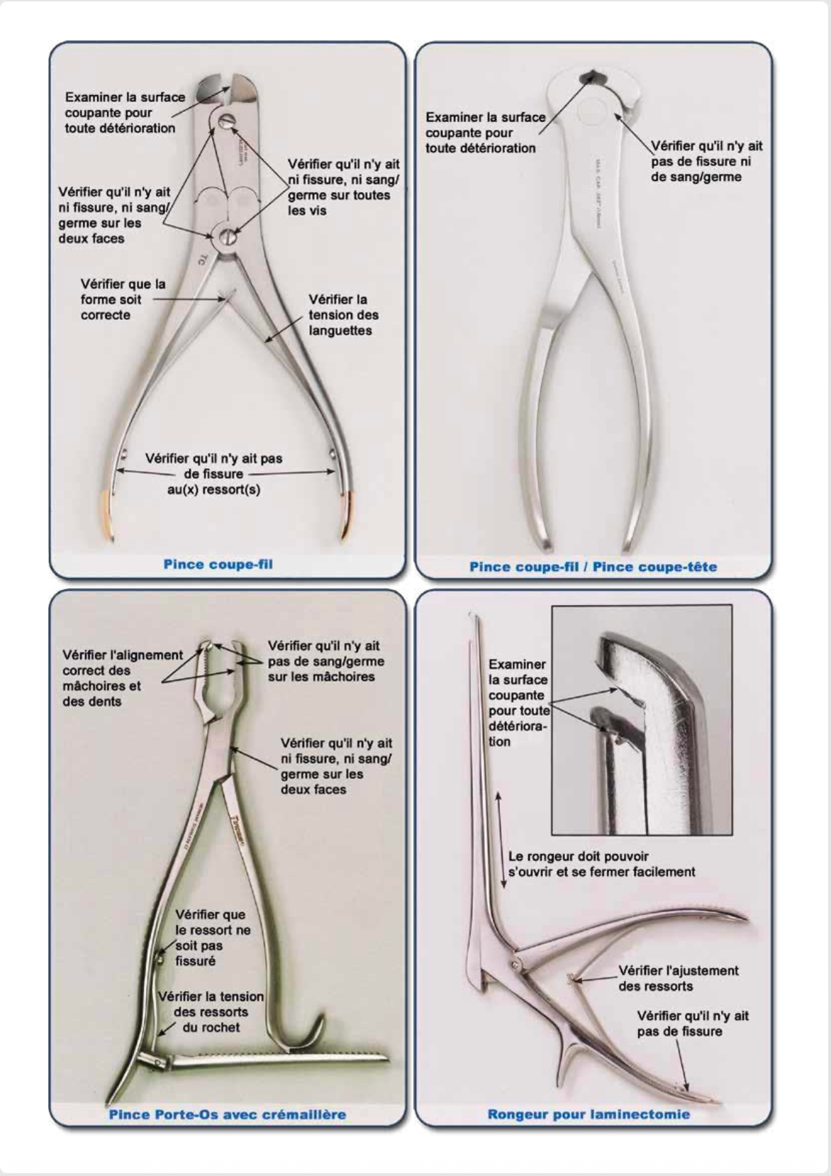 Livres points critiques instruments médicaux