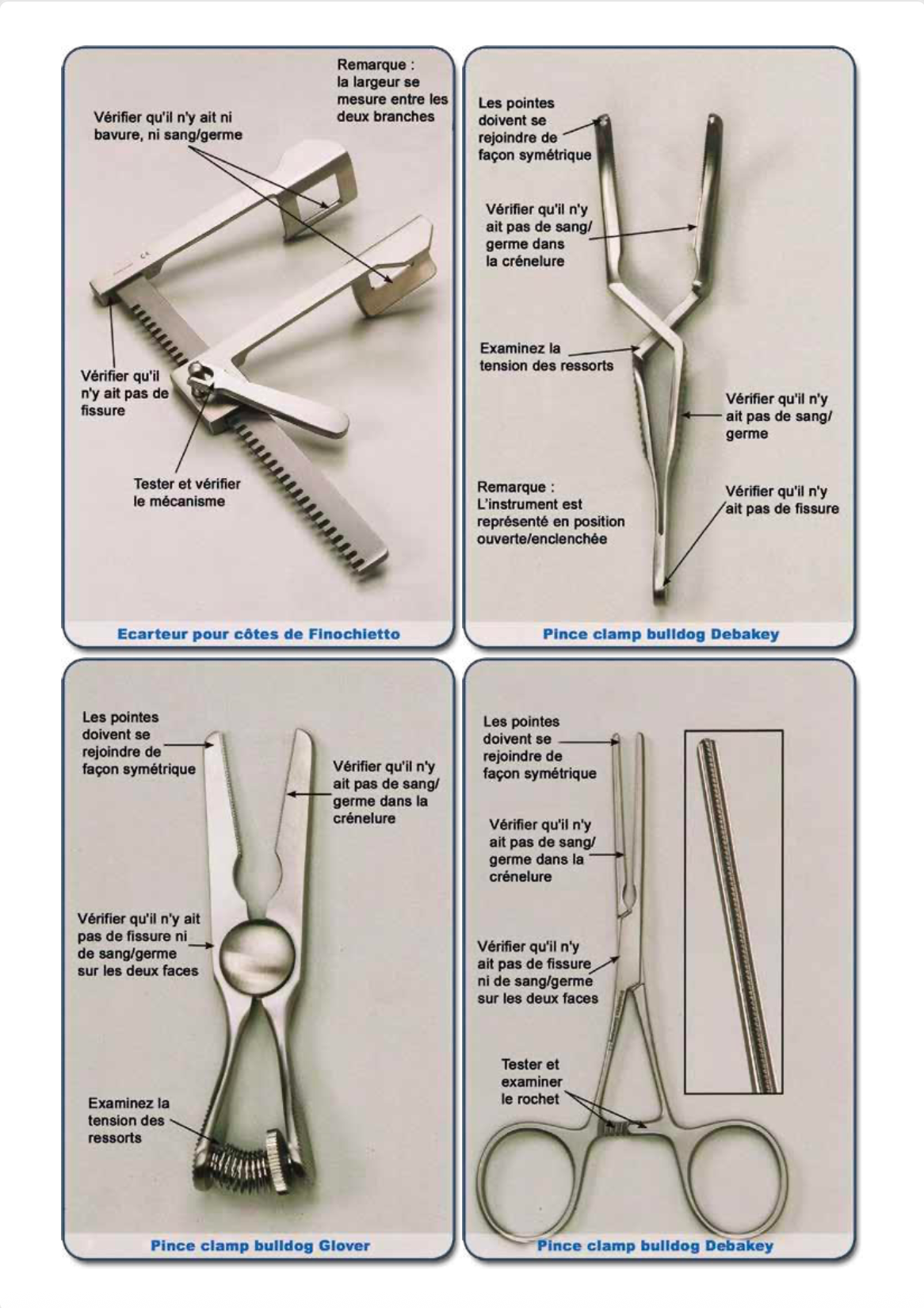 Livres points critiques instruments médicaux