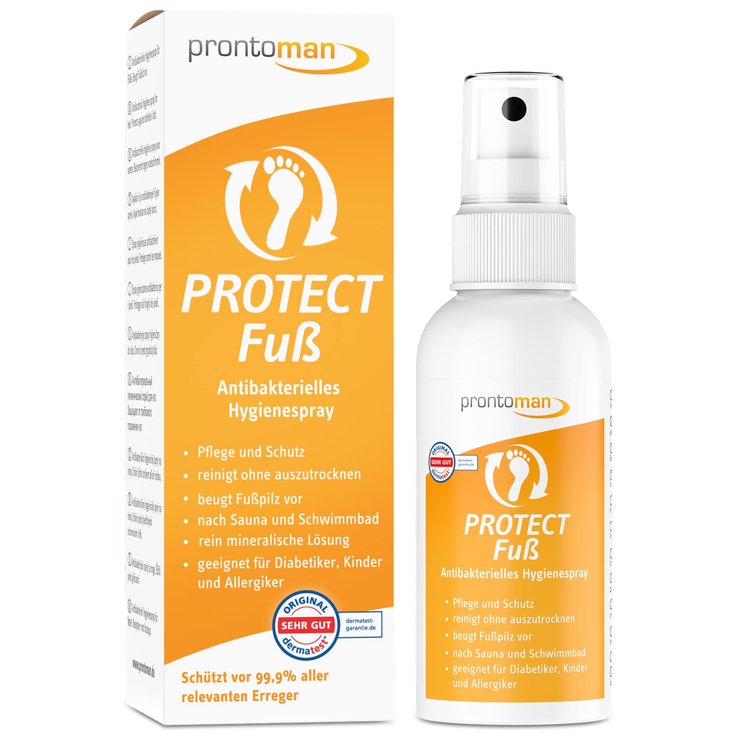 Protection des pieds
Prontoman vaporisateur 75 ml