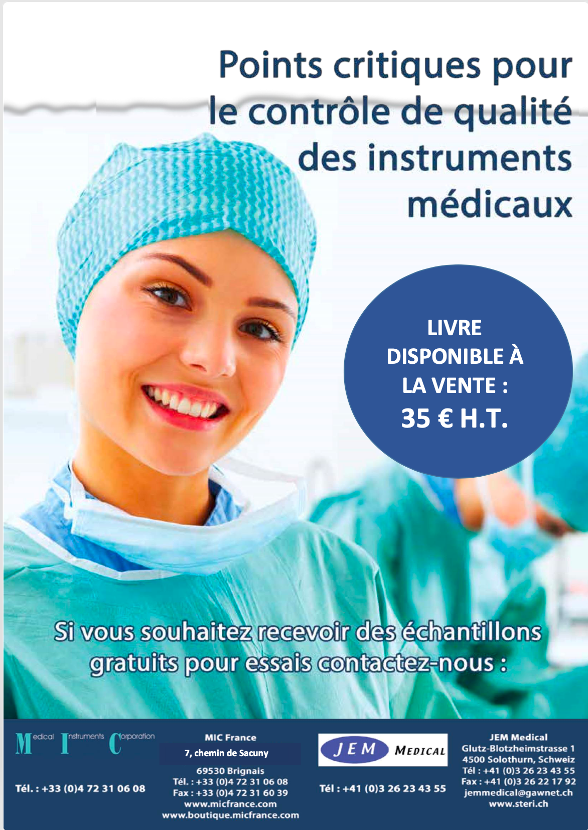 Livres points critiques instruments médicaux